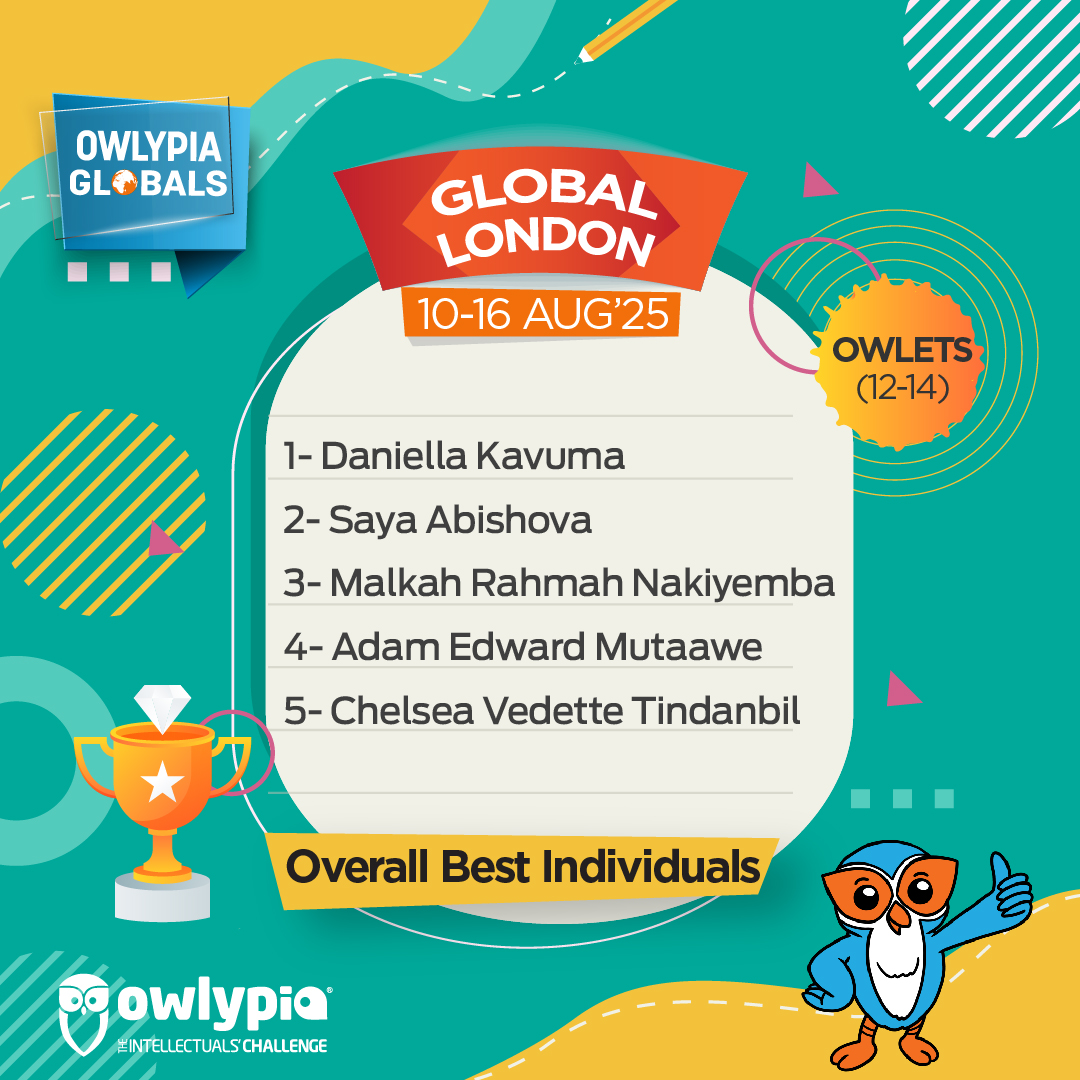 Owlypia competition results showing student achievements and awards ceremony