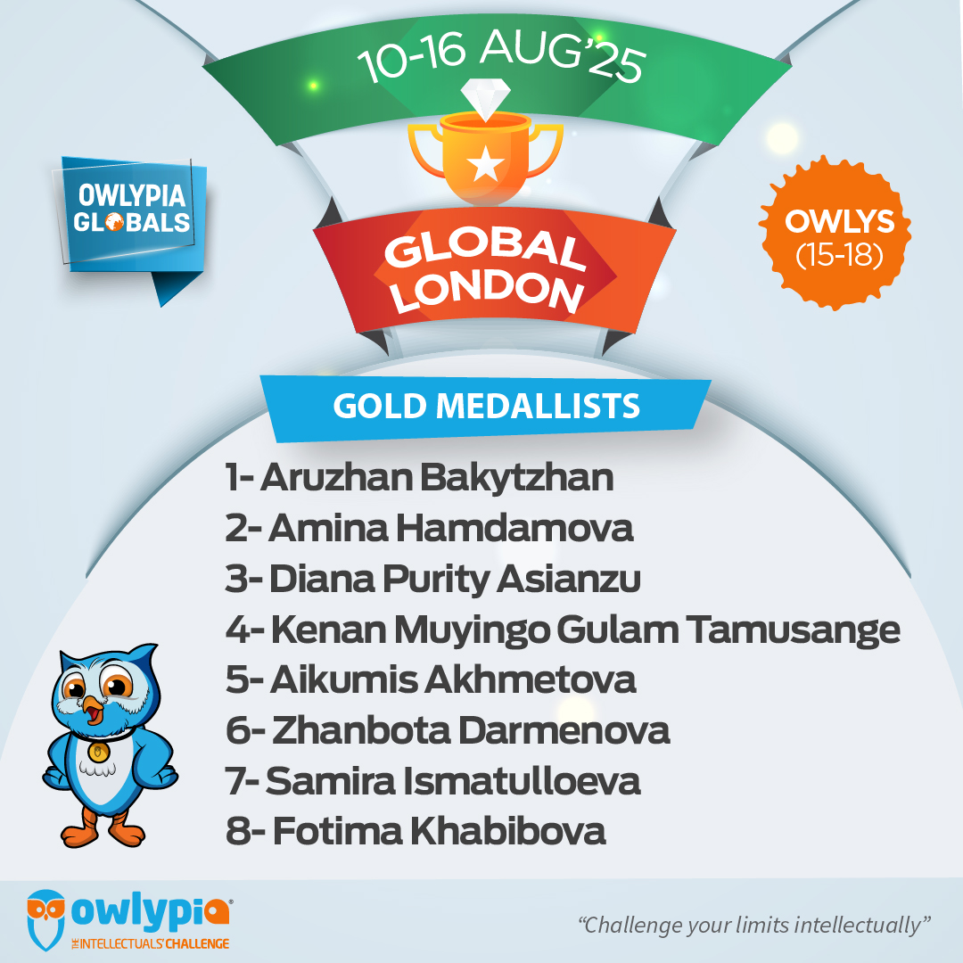 Owlypia competition results showing student achievements and awards ceremony