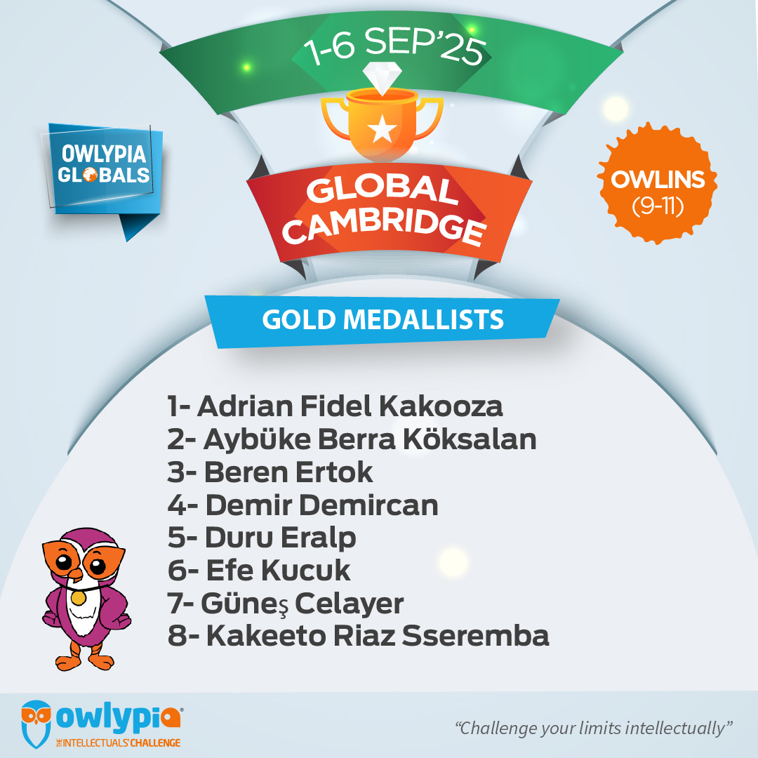 Owlypia competition results showing student achievements and awards ceremony