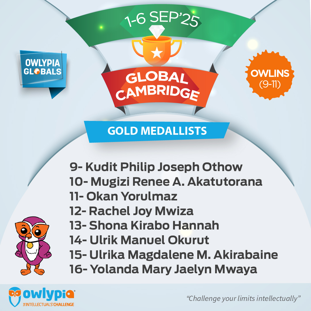 Owlypia competition results showing student achievements and awards ceremony