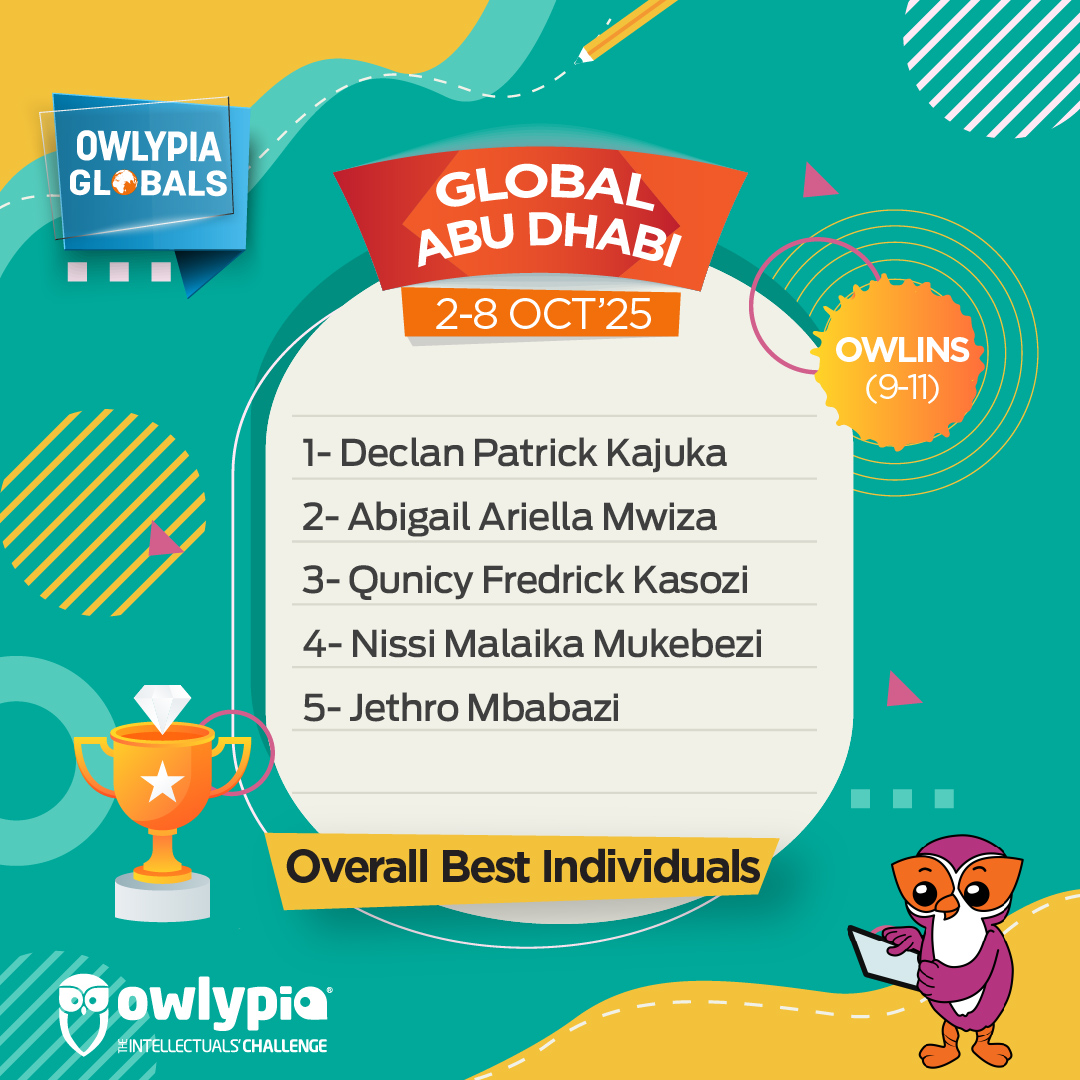 Owlypia competition results showing student achievements and awards ceremony