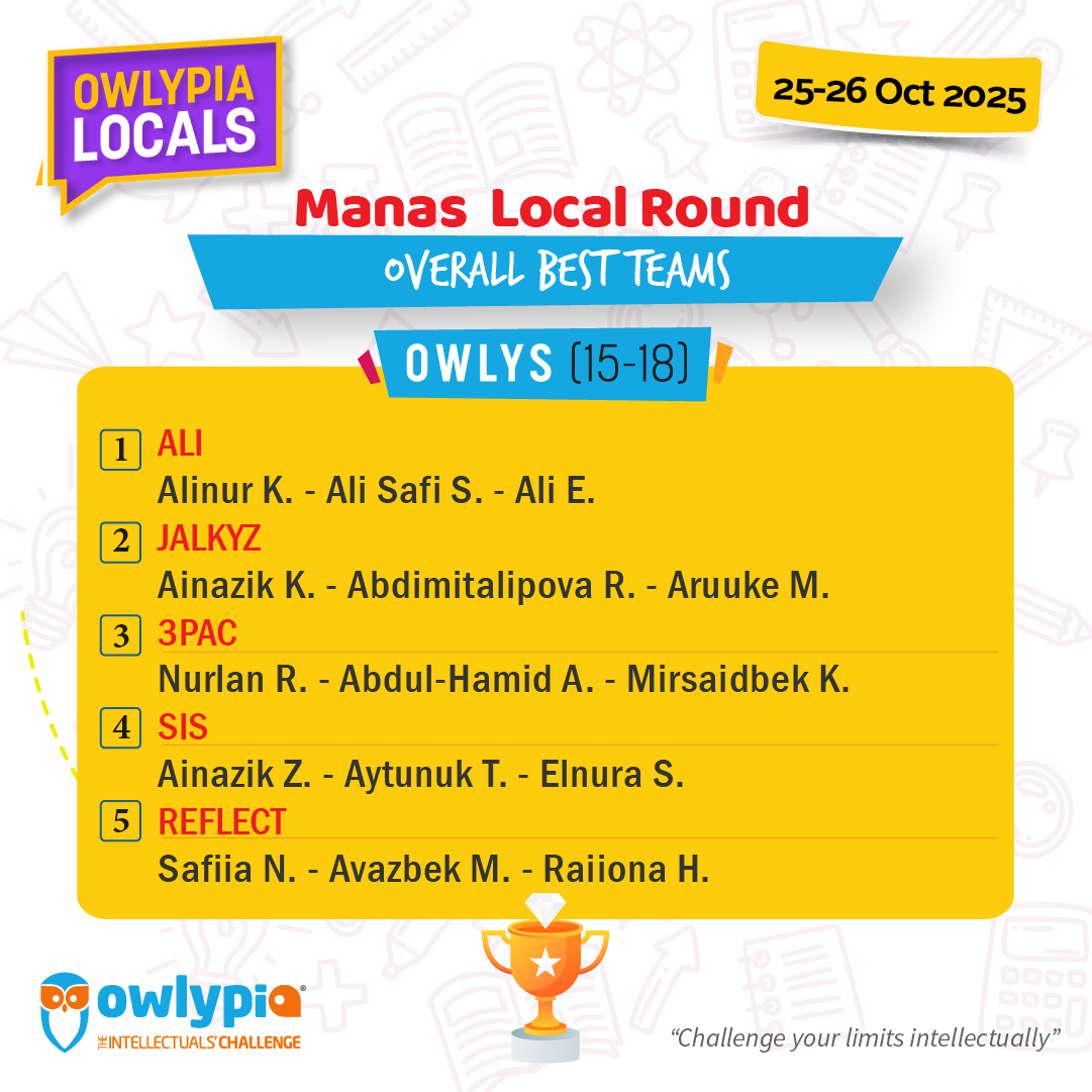 Owlypia competition results showing student achievements and awards ceremony