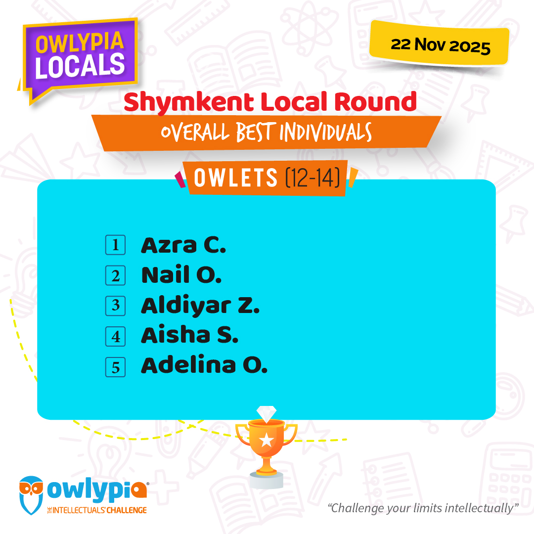 Owlypia competition results showing student achievements and awards ceremony