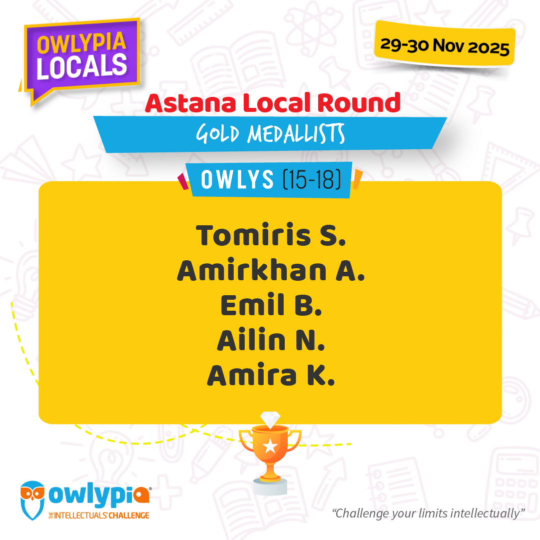 Owlypia competition results showing student achievements and awards ceremony