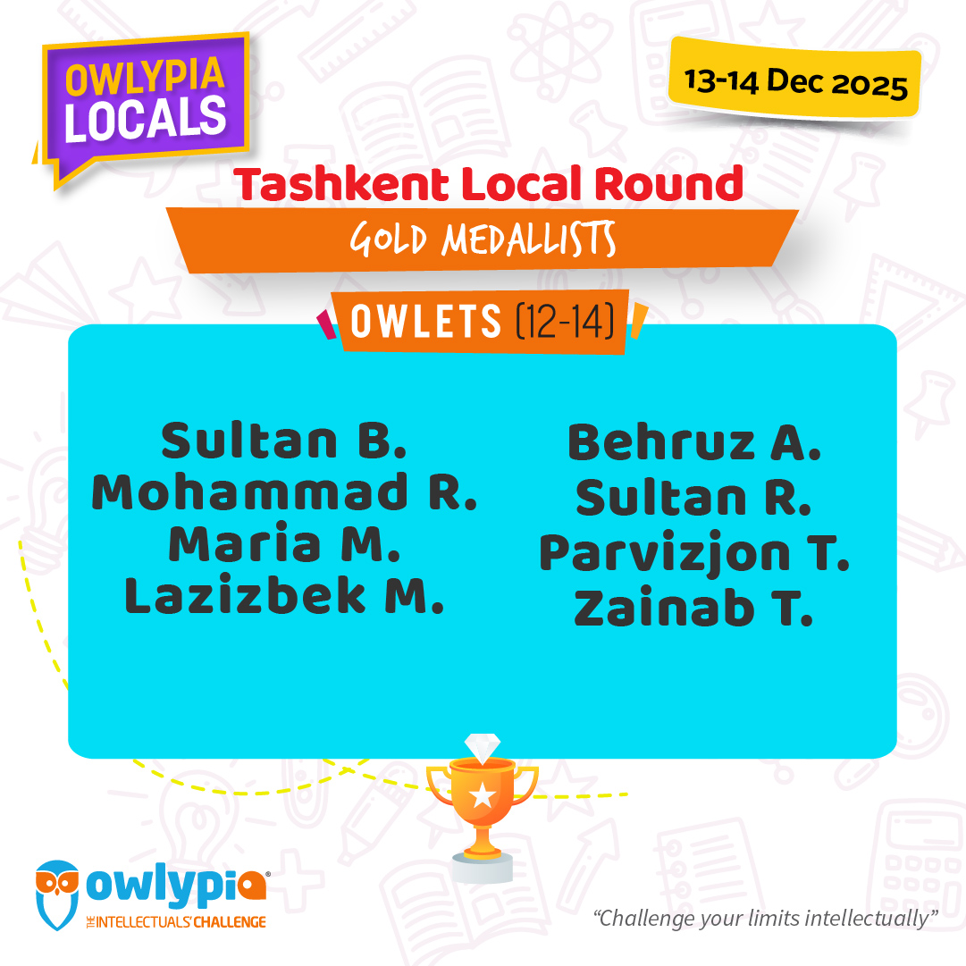 Owlypia competition results showing student achievements and awards ceremony