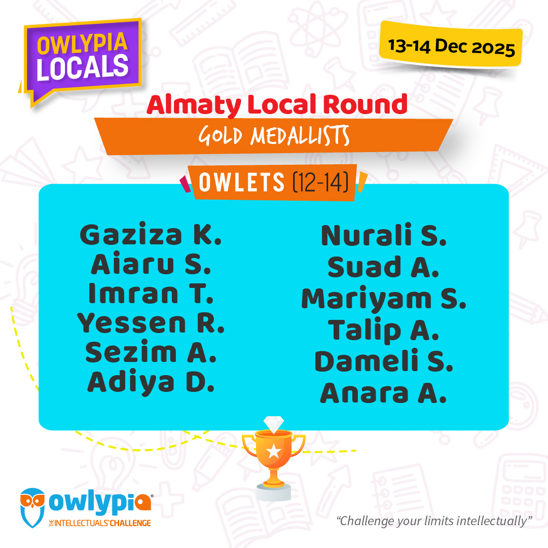 Owlypia competition results showing student achievements and awards ceremony