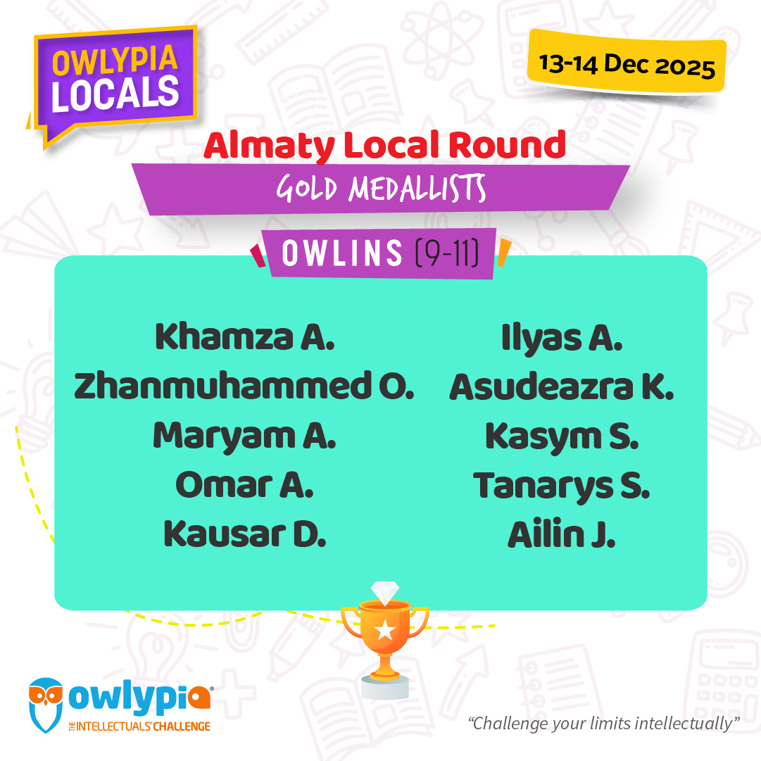 Owlypia competition results showing student achievements and awards ceremony