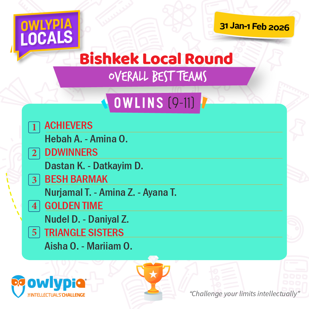 Owlypia competition results showing student achievements and awards ceremony