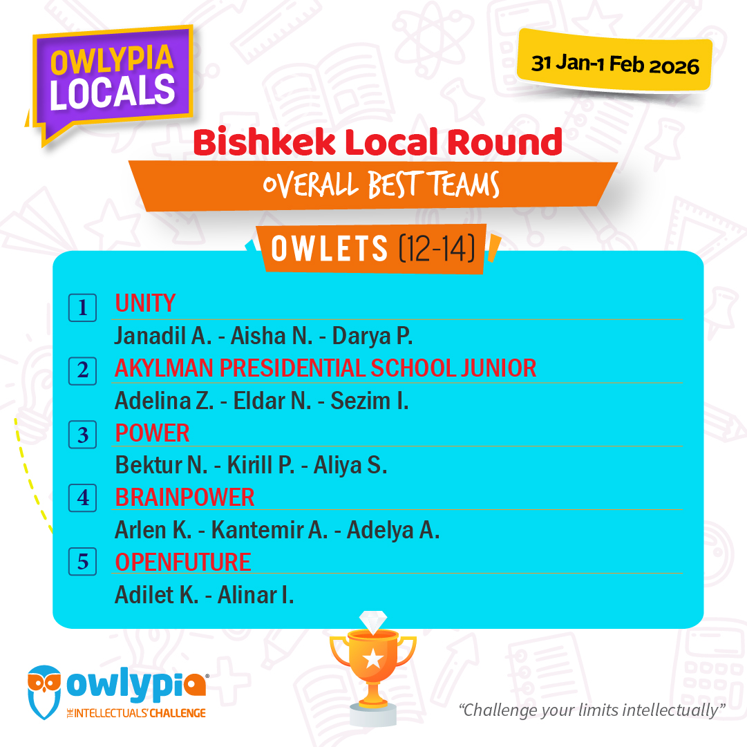 Owlypia competition results showing student achievements and awards ceremony