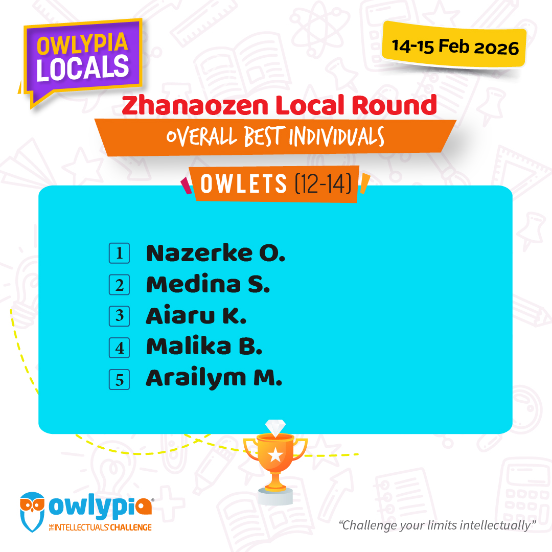 Owlypia competition results showing student achievements and awards ceremony