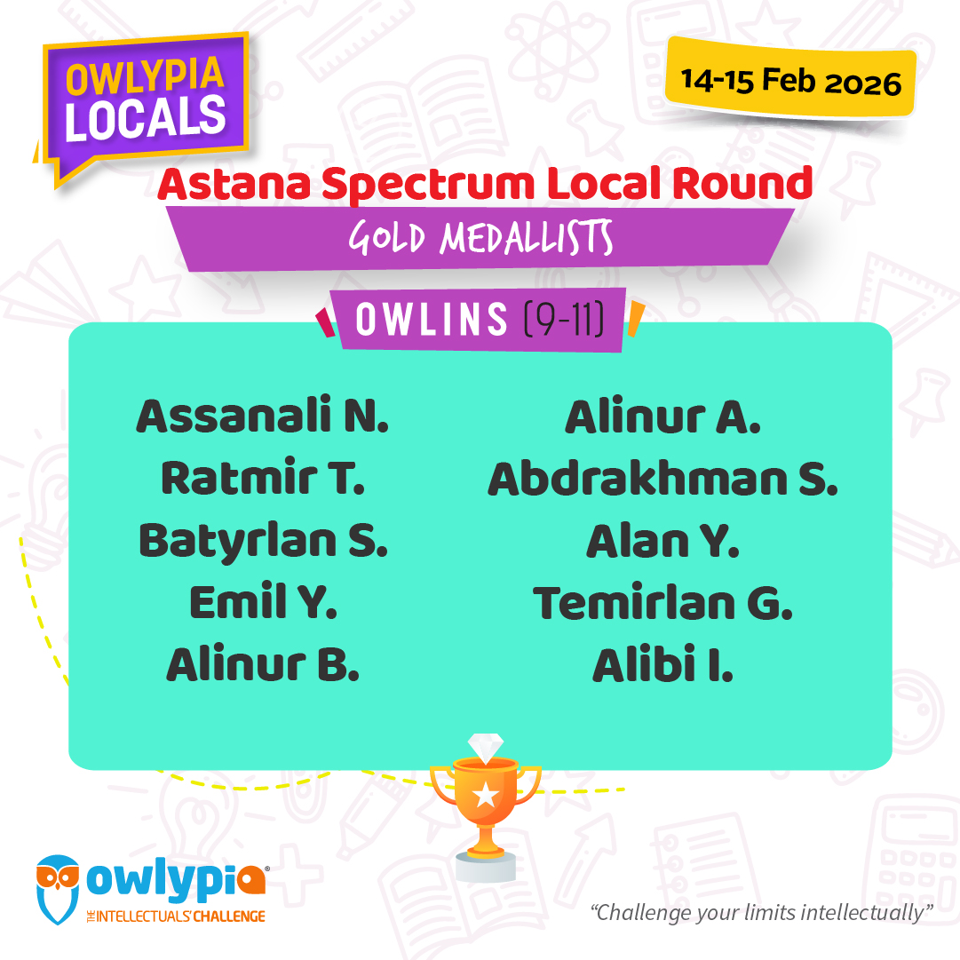 Owlypia competition results showing student achievements and awards ceremony