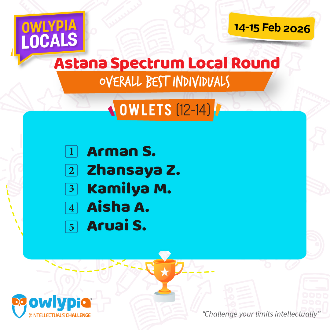 Owlypia competition results showing student achievements and awards ceremony