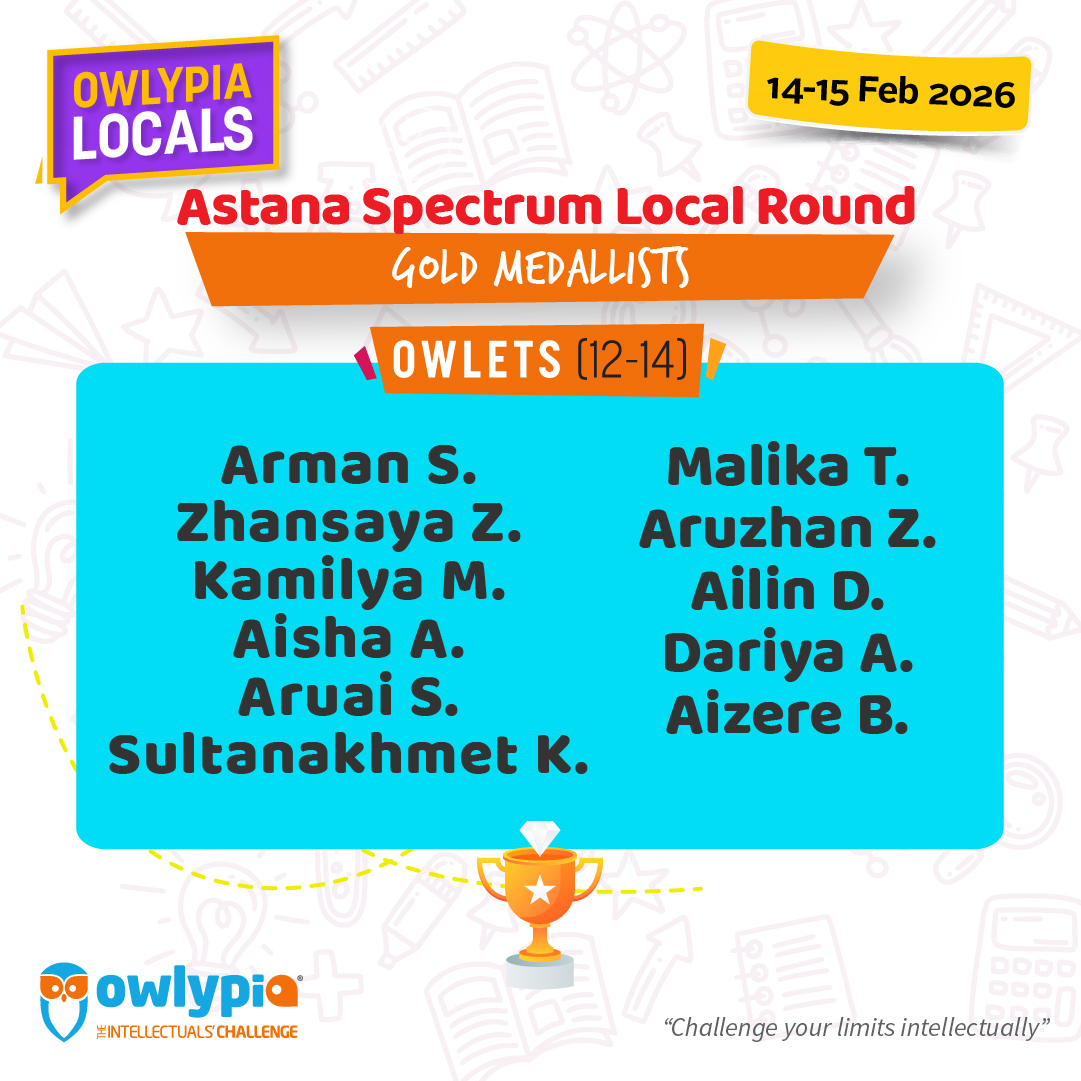 Owlypia competition results showing student achievements and awards ceremony