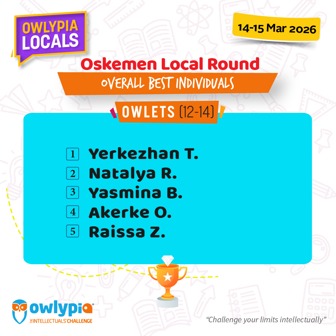 Owlypia competition results showing student achievements and awards ceremony