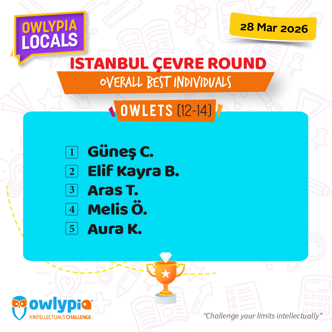 Owlypia competition results showing student achievements and awards ceremony