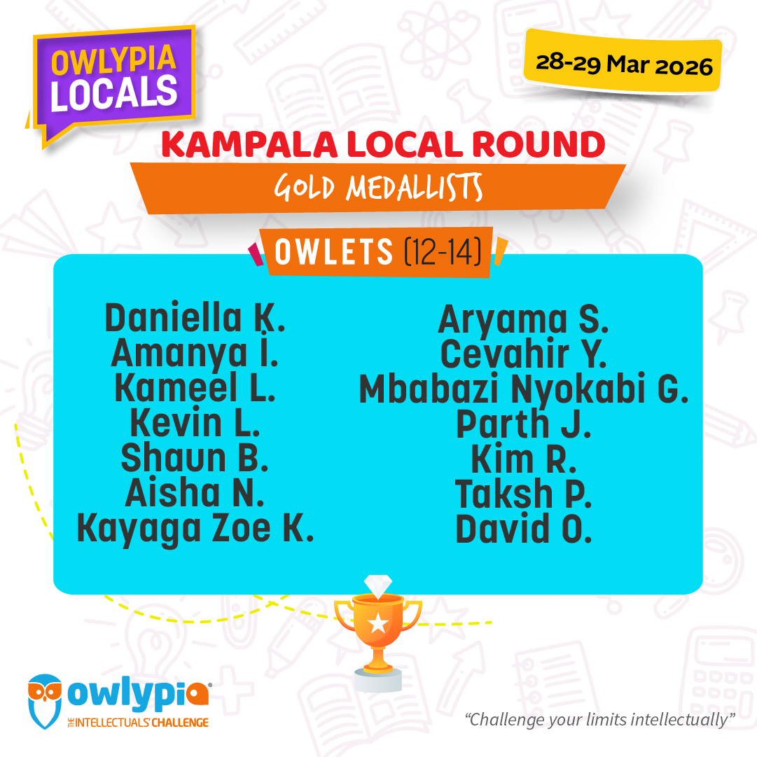 Owlypia competition results showing student achievements and awards ceremony