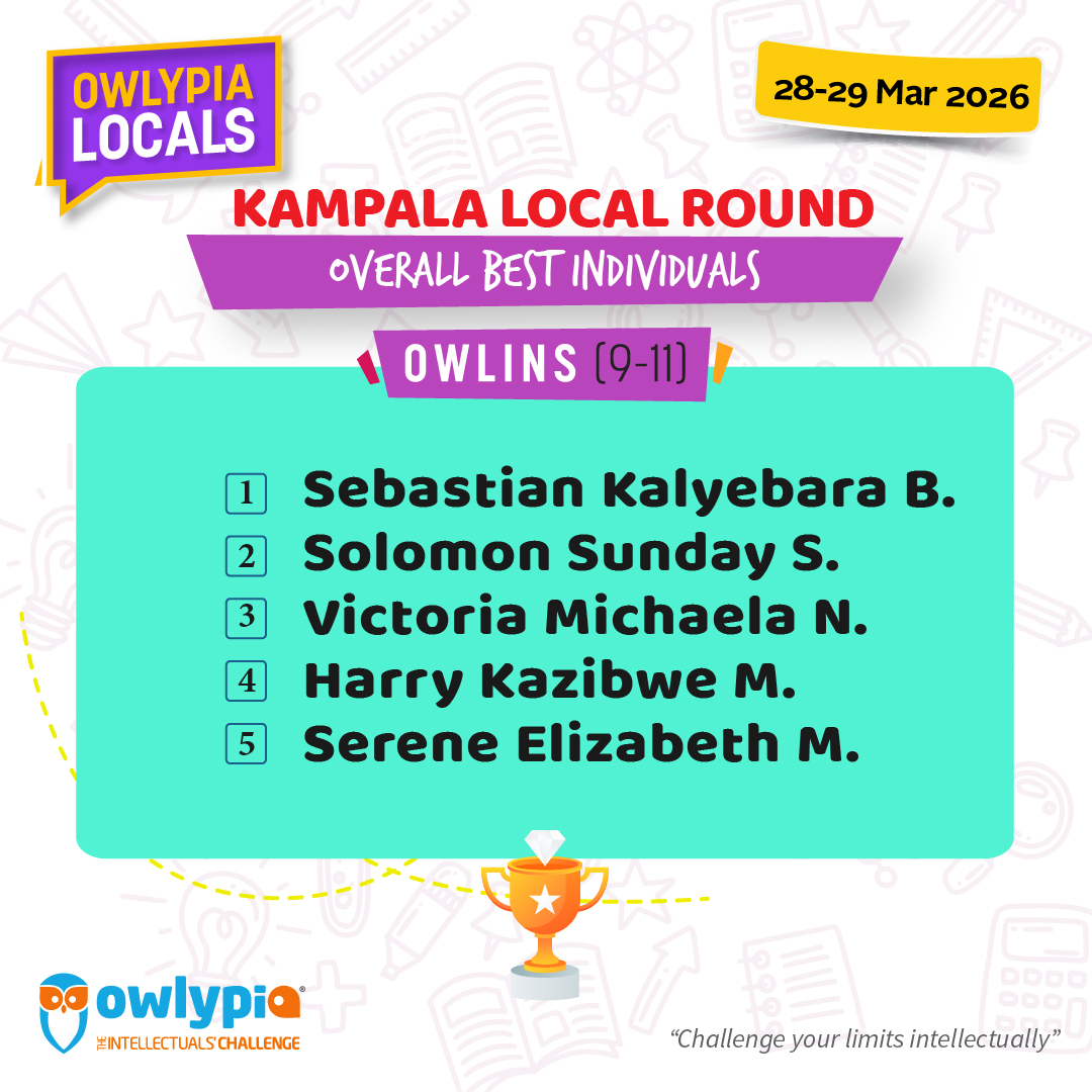 Owlypia competition results showing student achievements and awards ceremony