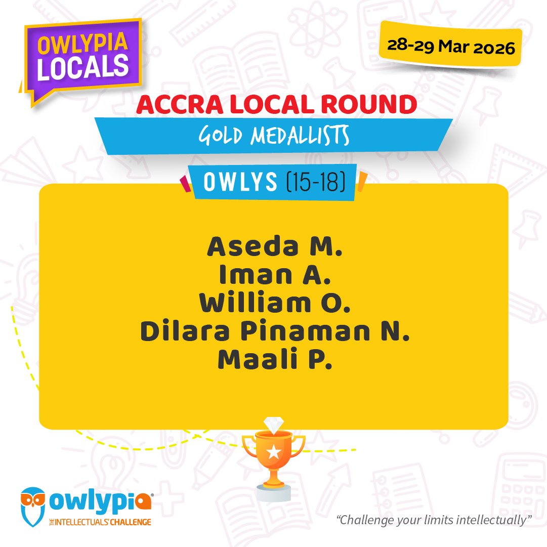 Owlypia competition results showing student achievements and awards ceremony