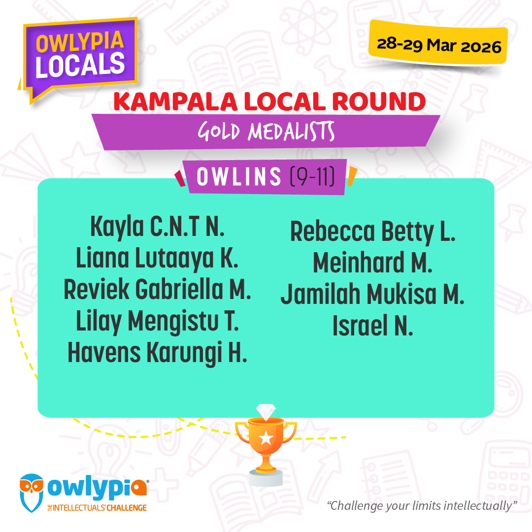 Owlypia competition results showing student achievements and awards ceremony