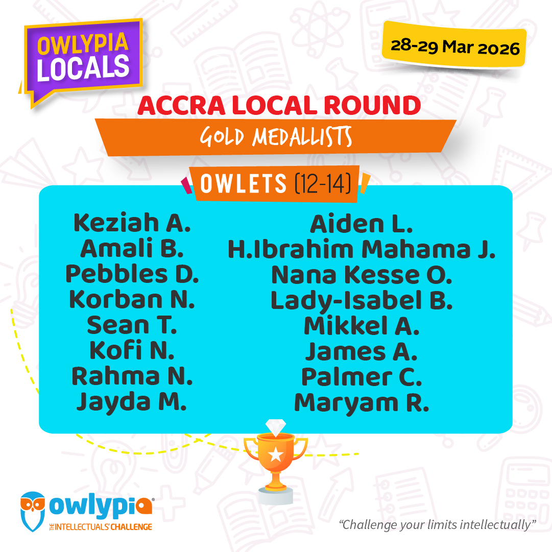 Owlypia competition results showing student achievements and awards ceremony