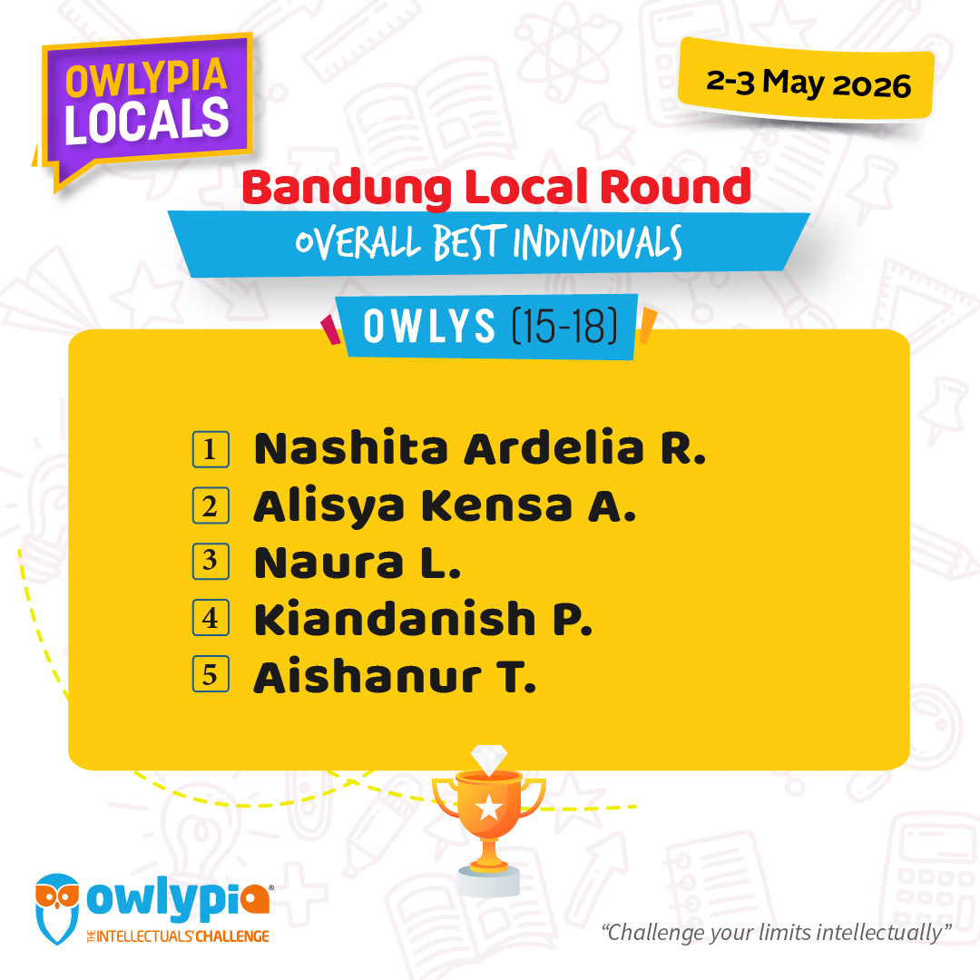 Owlypia competition results showing student achievements and awards ceremony