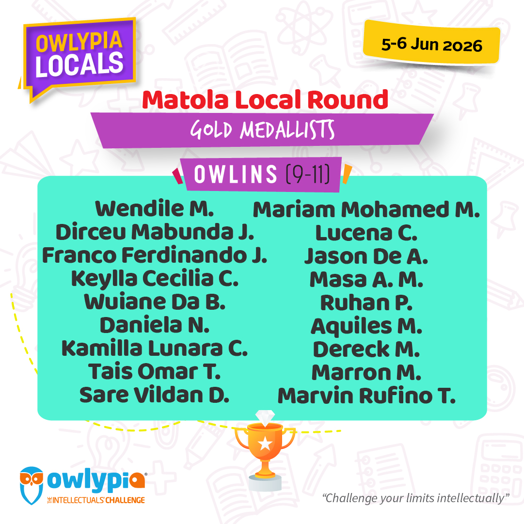Owlypia competition results showing student achievements and awards ceremony